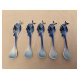 MTT186 Five Alii Porcelain Dolphin Spoons New