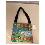 MTT195 Green Character Nylon Crossbody Bag New