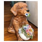PCT001 - “PANSY” CERAMIC DOG SCULPTURE #D/1500 BETLAR PRODUCTS