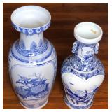 PCT007 - TWO LARGE CERAMIC ORIENTAL VASES