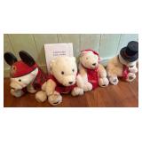 PCT035 - Large Collectible Coca Cola Plush Polar Bears w/COA