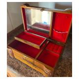 PCT037- Vintage Asian Wooden Music Jewelry Box
