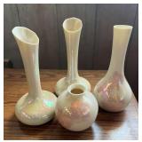 PCT091- More Collectible Vintage Dorothy Okumoto Hawaii Porcelain Vases - Signed