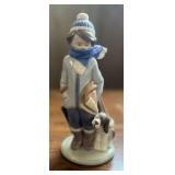 PCT094- Lladro #5220 “Winter Boy” Collectible Figurine - See Other Lots for More Lladro Figurines