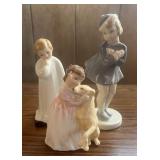 PCT113- Three Vintage Porcelain Figurines - Royal Doulton & Kunstporzellan