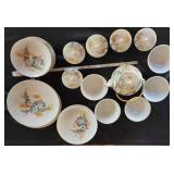 PCT120 - Exquisite Vintage Japanese Floral Tea for Five Set