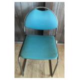 PCT134- Vintage Mid Century Modern (?) Metal Framed Chair