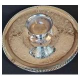 PCT135 - 12 Inch Silver Plated Chip & Dip Set