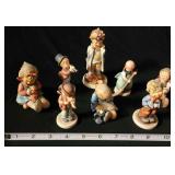 PCT154 - 8 Assorted Vintage Goebel Hummel Figurines 