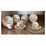 PCT156- Assorted Vintage Cup & Saucer Bone China - Royal Albert, Aynsley, Crown Dorset & More