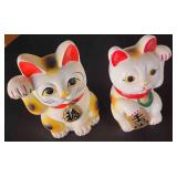 PCT157 - Pair Of Cool Lucky Cats Neko