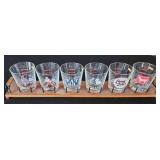 PCT158 - Set Of Six Whiskey Logo Glasses 