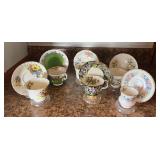 PCT159- Assorted Vintage Cup & Saucer Bone China - Royal Albert, Elizabethan, Crown Trent