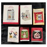PCT184- (6)Hallmark Collectible Keepsake Christmas Ornaments