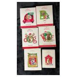 PCT185- Hallmark Collectible Keepsake Doggy Christmas Ornaments 