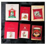 PCT186- Hallmark Collectible Keepsake Dog Series Christmas Ornaments 