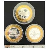 PCT200 - Limited Edition Collectible Silver Strike Tokens (3) .999 Fine Silver Each $10 FV