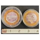 PCT202 - Limited Edition Silver Strike Tokens (2) .999 Fine Silver Each $10 FV