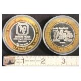 PCT203 - Limited Edition Silver Strike Tokens (2) .999 Fine Silver Each $10 FV