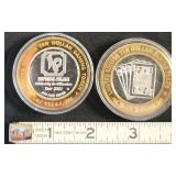 PCT204 - Limited Edition Silver Strike Tokens (2) .999 Fine Silver Each $10 FV