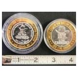 PCT207 - Limited Edition Silver Strike Tokens (2) .999 Fine Silver Each $10 FV
