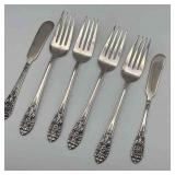 PCT216-Sterling Silverware Crown Princess Set 4