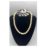 PCT220- Vintage 16” Pikake Bud Lei Necklace And Matching Earrings 