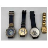 PCT231-4ea Watches, Snoopy, Bugs And More