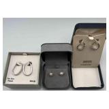 PCT235-3 Pairs Of Fine Earrings