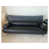 MFL055- Black (3) Seater Leatherlike Couch