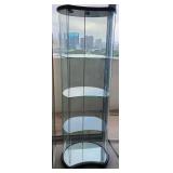 MFL085 - Curved Glass Curio Cabinet 