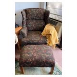 MPS027 Armchair & Matching Ottoman 