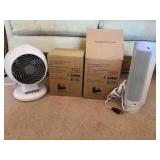 MPS057- (2)Mini Fans & (2) Rechargeable Air Coolers
