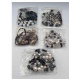 MPS110-Spectacular Sets Of Matching Beaded Necklaces & Earrings