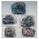 MPS127-5 Sets Of Marvelous Matching Beaded Necklaces And Earrings 