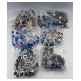 MPS129-6 Matching Sets Of Beaded Necklaces And Earrings 