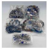 MPS131-5 Sets Of Bluish Necklaces And Earrings 