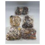 MPS136-Super Set Of Matching Beaded Necklaces And Earrings 