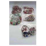 MPS140-5 Sets Of Gorgeous Beaded Necklaces And Earrings 