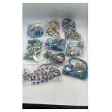 MPS145-10 Matching Sets Of Beaded Necklaces And Earrings 