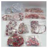 MPS149-Mystery Lot Of 9 Beaded Necklace And Earrings Sets