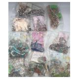 MPS153-10ea Fantastic Beaded Sets Of Matching Necklaces And Earrings 