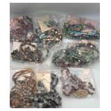 MPS156-8 Super Sets Of Matching Beaded Necklaces And Earrings 