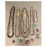 MPS212 Five Handcrafted Necklaces & Six Pairs Of Earrings New