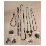 MPS241 Handcrafted Beaded Necklaces & Earrings New