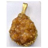 HPT012 Citrine Cluster Pendant