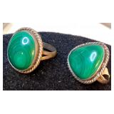 HPT030 Malachite Sterling Silver Rings (2)