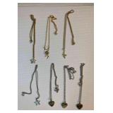 HPT031 Seven Heart / Star Necklaces Abalone 