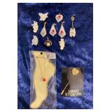 HPT033 Mother Of Pearl Pendants / Pins ++