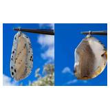 HPT040 Montana Agate Gemstone Pendants (2)